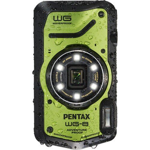 Ricoh PENTAX WG-8 Dijital Fotoğraf Makinesi (Yeşil)