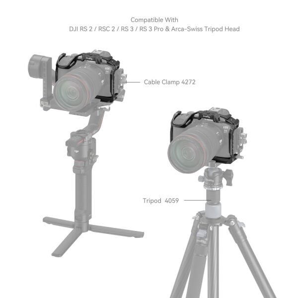 SmallRig 4161 Black Mamba Canon EOS R6 Mark II / R6 Mark III  için Kafes