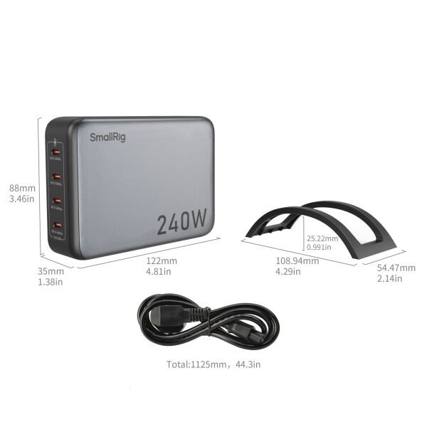 SmallRig 4752 240W 4 Portlu  PD Güç Adaptörü
