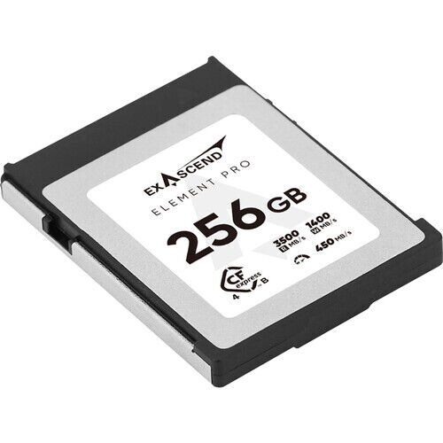 Exascend 256GB Element Pro CFexpress 4.0 Type B Hafıza Kartı 3500 Mb/S Okuma  - 1400 Mb/s Yazma Hızı