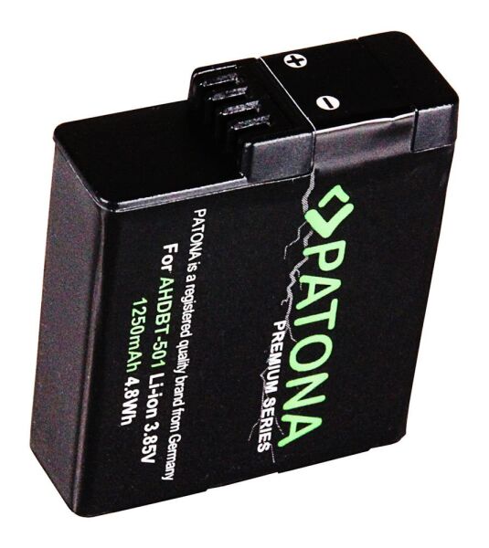 Patona 1268 Premium Batarya GoPro Hero 5 Black AABAT-001 AHDBT-501 Hero 6 Hero 7