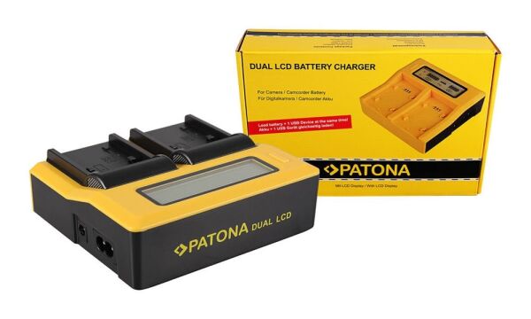 Patona 7557 Standart Seri İkili Lcd Usb Şarj Aleti Sony Sony Np-Fp50 Np-Fh50 70 100
