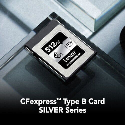 Lexar 512GB Professional CFexpress Type B Card SILVER Serisi