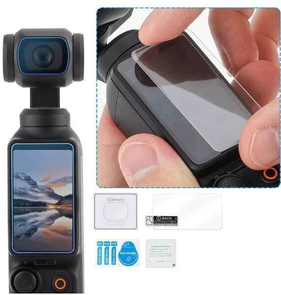 Oem Dji Osmo Pocket 4P / 4 / 3 Için Cam Ekran Koruyucu Seti