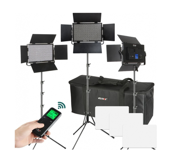 VILTROX VL-S50T  LED LİGHT PANEL +ACCESSORİES ( 3 LÜ KİT )