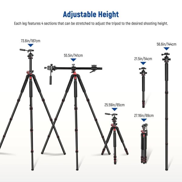 TP-27 Yatay Kollu Tripod