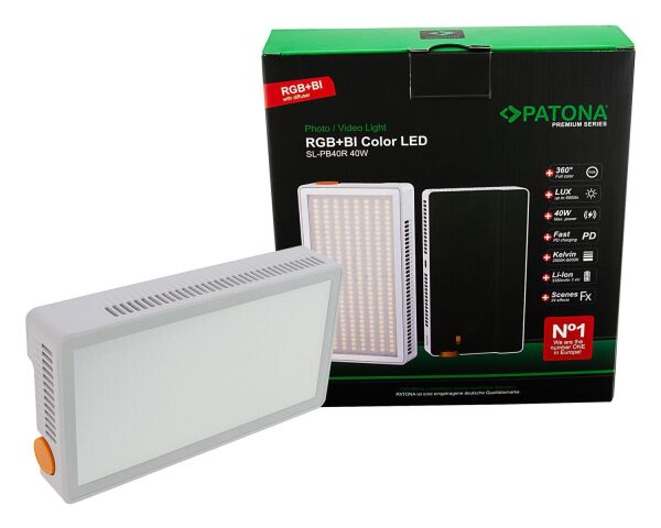 Patona 4246 Patona Premium Led Photo Ve Video Light With 120Rgb Ve 128 Bi-Color Leds Ve 24 Effects