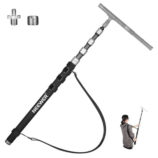 MS300C Mikrofon için Karbon Boom Kolu 300cm Gri