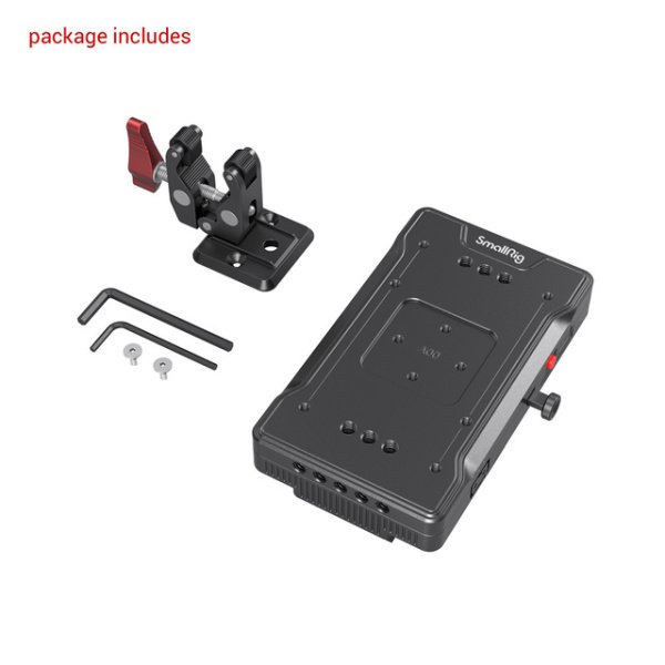 SmallRig 3202B V Montajlı Pil Adaptör Plakası Kelepçeli
