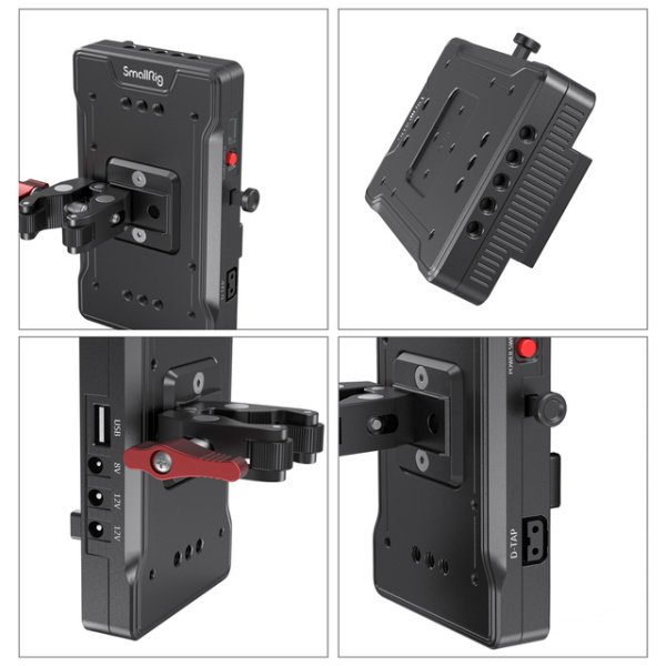 SmallRig 3202B V Montajlı Pil Adaptör Plakası Kelepçeli