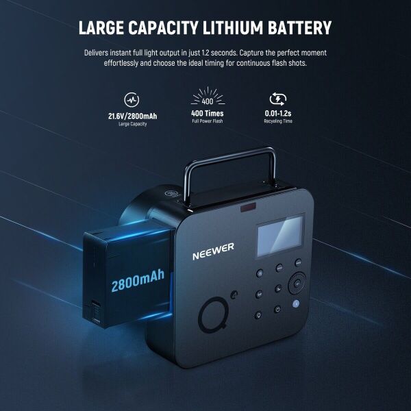 Q4 400W Akülü Flaş + QPRO-N Tetikleyici