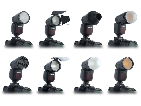 Godox V1 Canon Uyumlu Flaş (Yuvarlak Kafa) (Kutusuz Tehşir Ürünüdür)