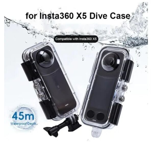Oem Marka Insta 360 X5 Uyumlu Su Geçirmez Kılıf (45mt)