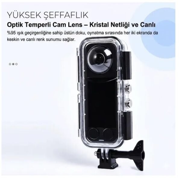 Oem Marka Insta 360 X5 Uyumlu Su Geçirmez Kılıf (45mt)