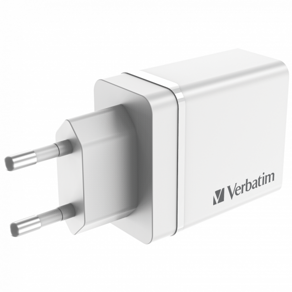 VERBATIM 49701 CHR-30EU2 USB-CHARGER 30W WHITE