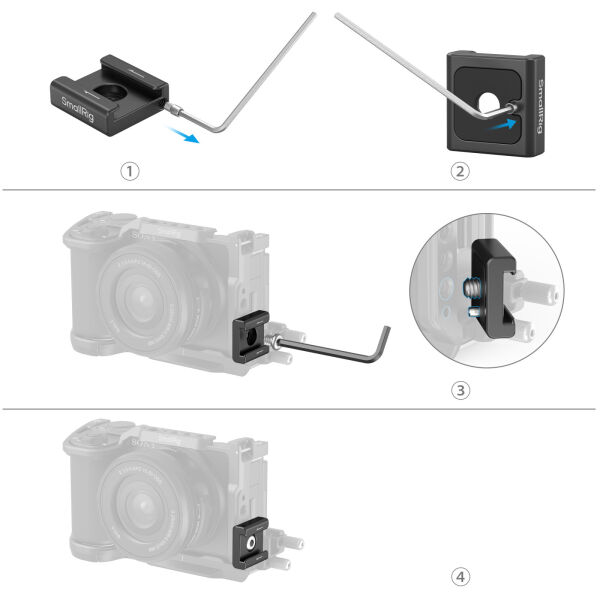 SmallRig 5033  Metal Ayak Montaj Desteği (4 adet)
