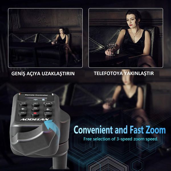 AODELAN ZC-3 Kablosuz Uzaktan Kumanda Sony ve Panasonıc Canon Kameralar için