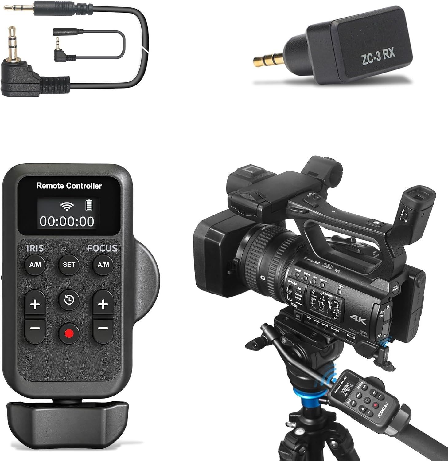 AODELAN ZC-3 Kablosuz Uzaktan Kumanda Sony ve Panasonıc Canon Kameralar için