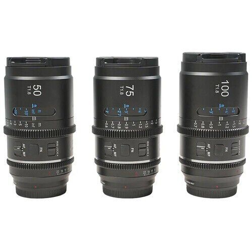 Sirui Astra Series AF T1.8 1.33x Full Frame Neutral Flares Anamorphic Sony E Mount 3'lü Lens Kit