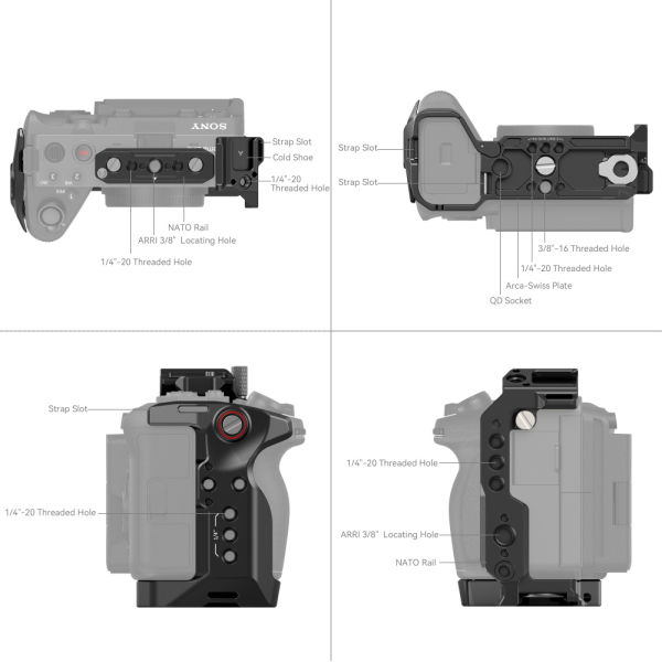 SmallRig 4183B Sony FX30 / FX3  için Kafes