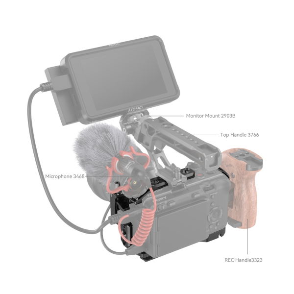 SmallRig 4183B Sony FX30 / FX3  için Kafes