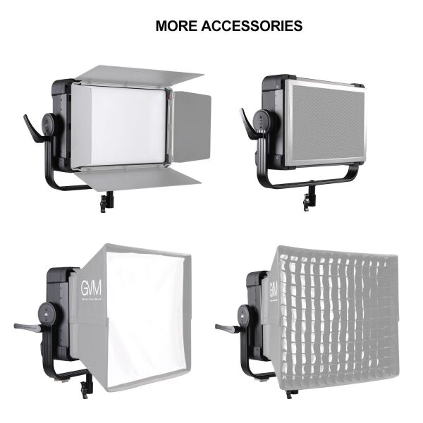 GVM YU300R 300W RGB LED Panel Işık (Hardcase)