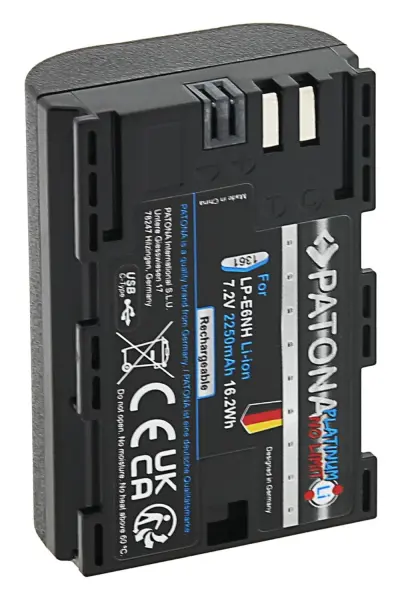 Patona 1361 Canon LP-E6P / E6NH Platinum Usb-C Girişli Batarya