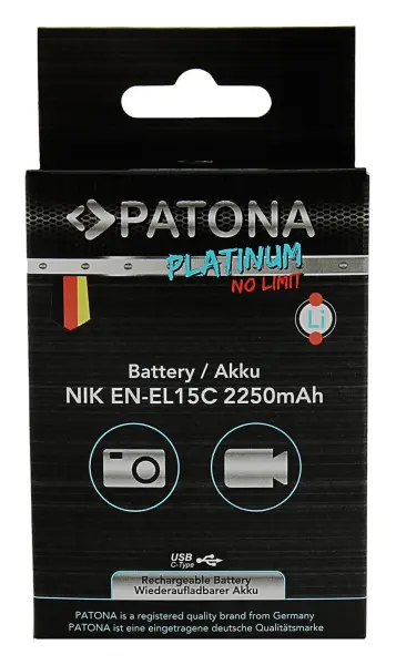 Patona 1363 Nikon EN-EL15C Platinum Usb-C Girişli Batarya