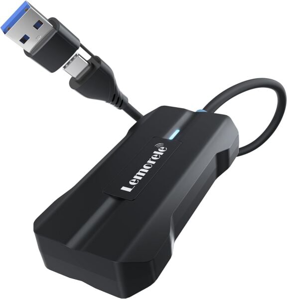 LEMORELE P80 Kablosuz CarPlay  5,8 GHz Android Auto Kablosuz Adaptör