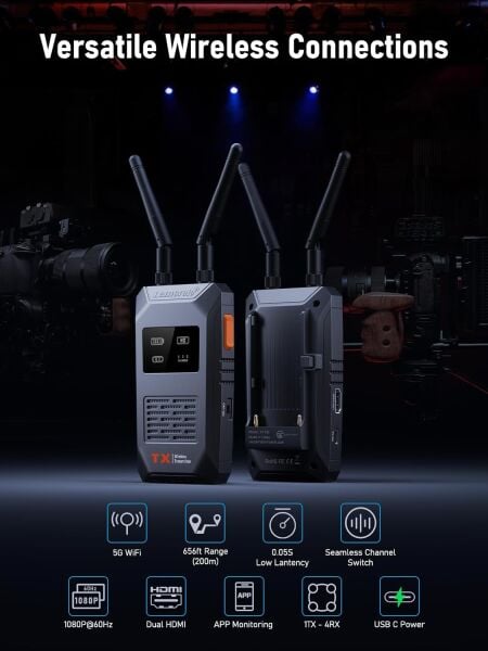 LEMORELE R1100 Ultra Kablosuz Video Görüntü Aktarıcı