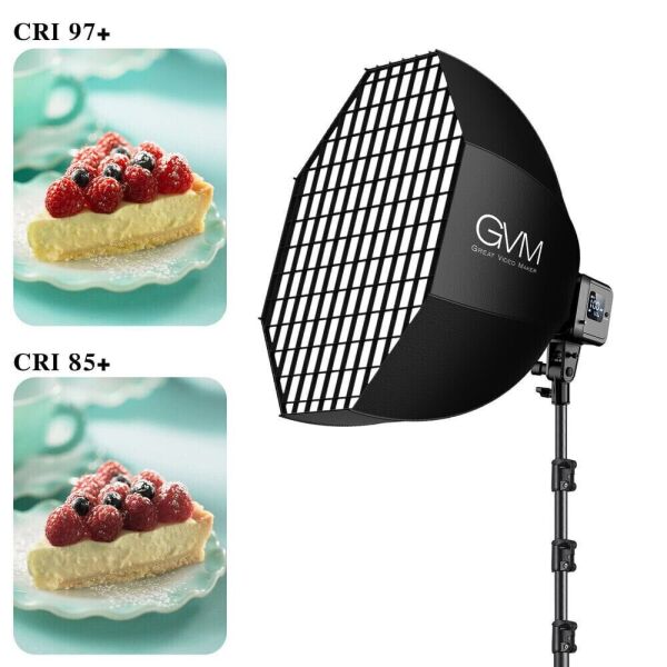 GVM SD80D Bi-Color LED Video Işığı Ayaklı Softbox Set