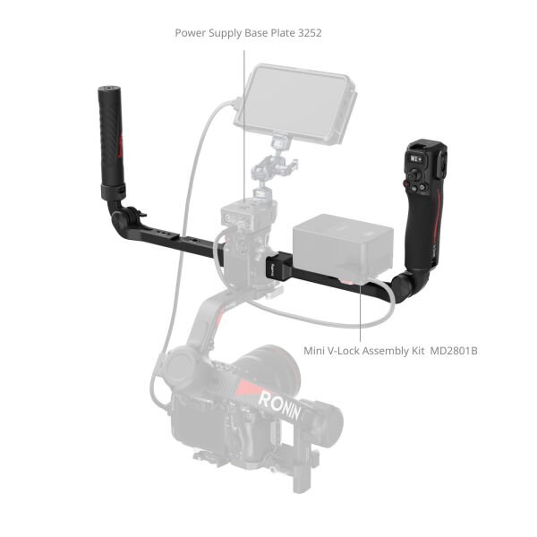SmallRig 4327  DJI RS Serisi için Odak Kontrolü Çift Tutamağı