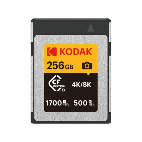 Kodak 256GB CF Express Type B 2.0 Hafıza Kartı (1700MB/s - 500MB/s)
