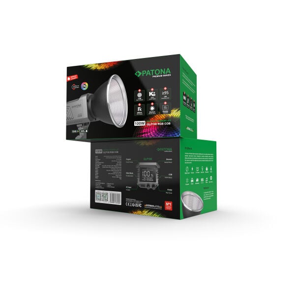 PATONA 4167 Premium GLP100 100W RGB Cob Led-Stüdyo Işığı