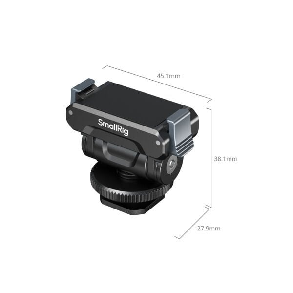 SmallRig 5436 DJI Osmo360 / Action 5 Pro / 4 / 3 için Metal Yuva Adaptörü  ile Hızlı Çıkarma Desteği