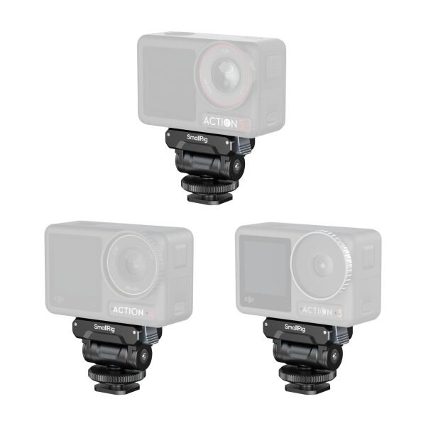 SmallRig 5436 DJI Osmo360 / Action 5 Pro / 4 / 3 için Metal Yuva Adaptörü  ile Hızlı Çıkarma Desteği