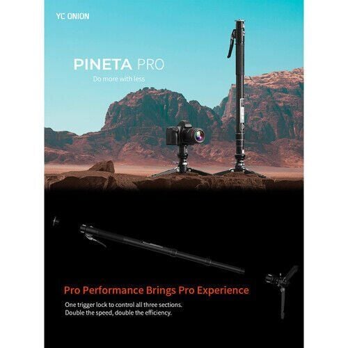 YC Onion Pineta Pro Karbon Fiber & FH60S Video Fluid Kafa Monopod Kit