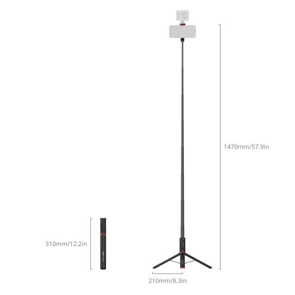 SmallRig 5292 ST30  Selfie Çubuğu  Lite (Siyah)