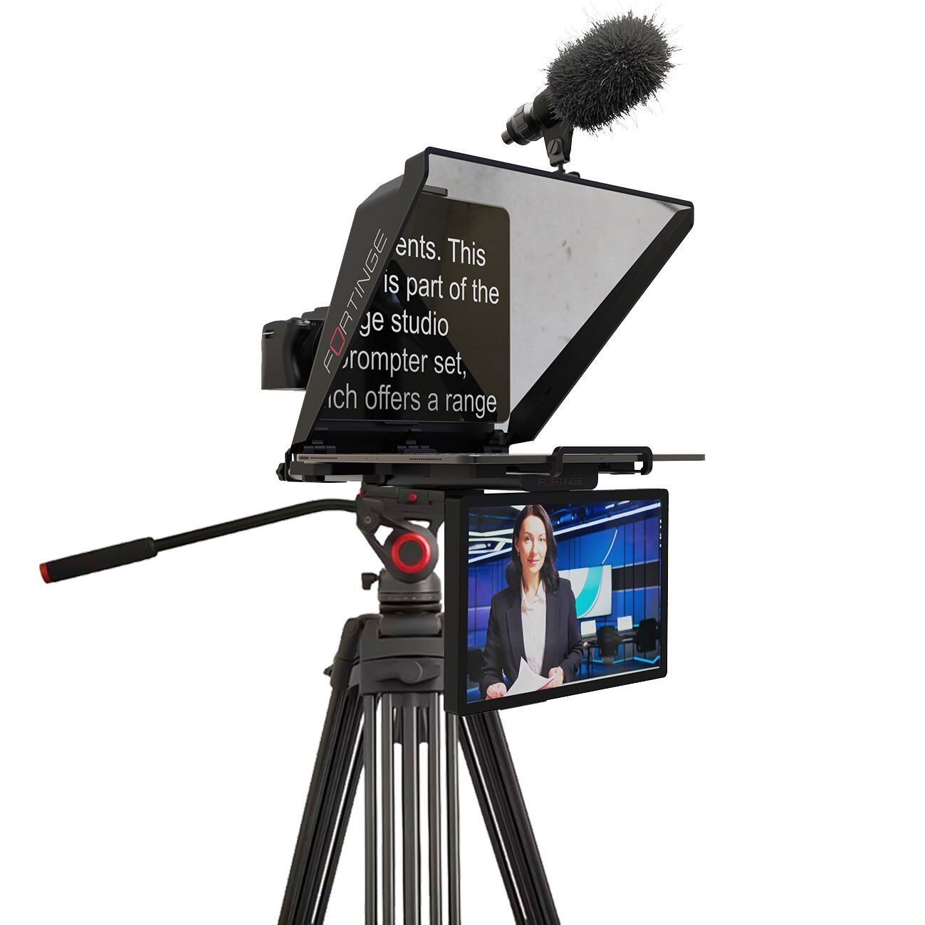 Fortinge Noa III Tablet Prompter ve Miliboo-MTT608A 152 cm Tripod