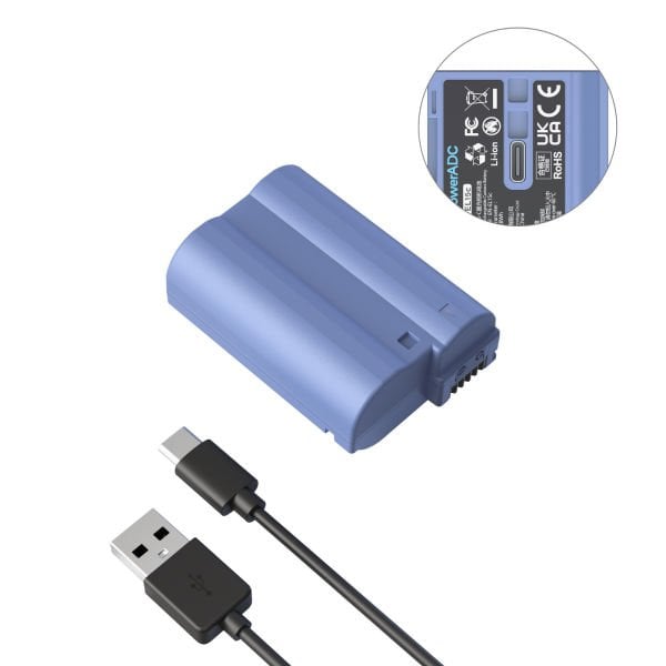 SmallRig 4332B EN-EL15c Nikon USB-C Şarj Edilebilir Kamera Pili