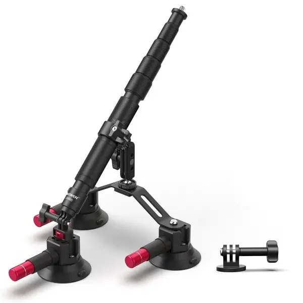 Neewer CA065 3 Vantuzlu Aksiyon Kamera Tutucu & Uzatma Kolu 110cm