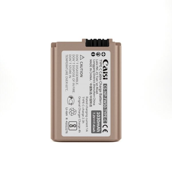CAİSİ NP-FW50-TYPE-C 1030mAh Fotoğraf Makinesi Pili