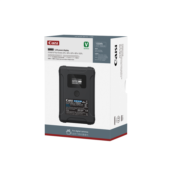 CAİSİ BP-VL155 10500mAh V Mount  Işık ve Kamera Pil