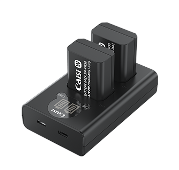 CAİSİ NP-FW50 Piller İçin Dual Çifli Şarj Cihazı