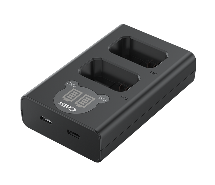 CAİSİ LP-E6 Piller İçin Dual Çifli Şarj Cihazı