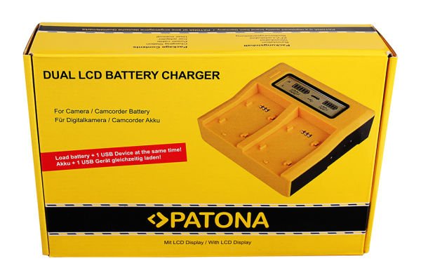Patona 7557 Sony NP-FP50 NP-FH50 FV70 FV100  Piller İçin Çiftli Şarj Cihazı
