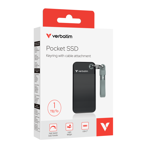 VERBATIM 32190 Pocket SSD USB 3.1GEN2 1TB B/G