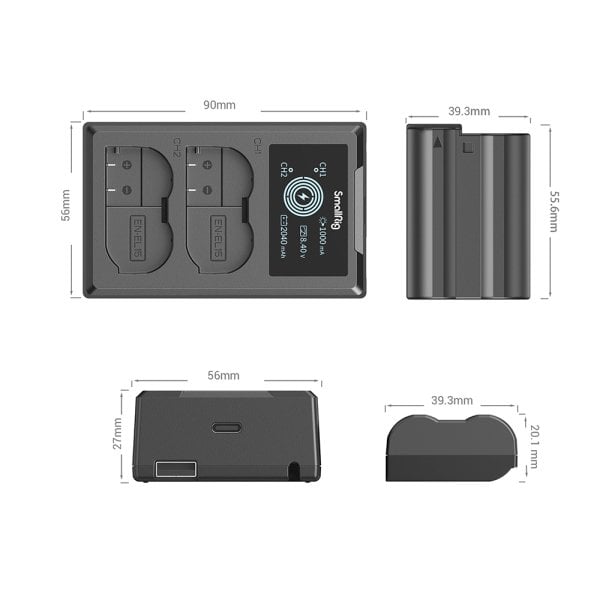 SmallRig 3820B EN-EL15 Batarya ve Şarj Cihazı Kiti