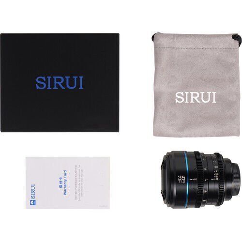 Sirui Nightwalker 35mm T1.2 S35 Cine Lens (E Mount, Siyah)