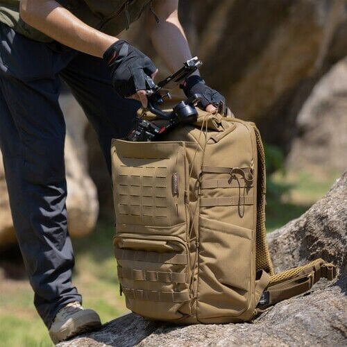 PGYTECH OneMo Tactical Backpack 35L (Coyote Brown) – Profesyonel Fotoğraf Sırt Çantası
